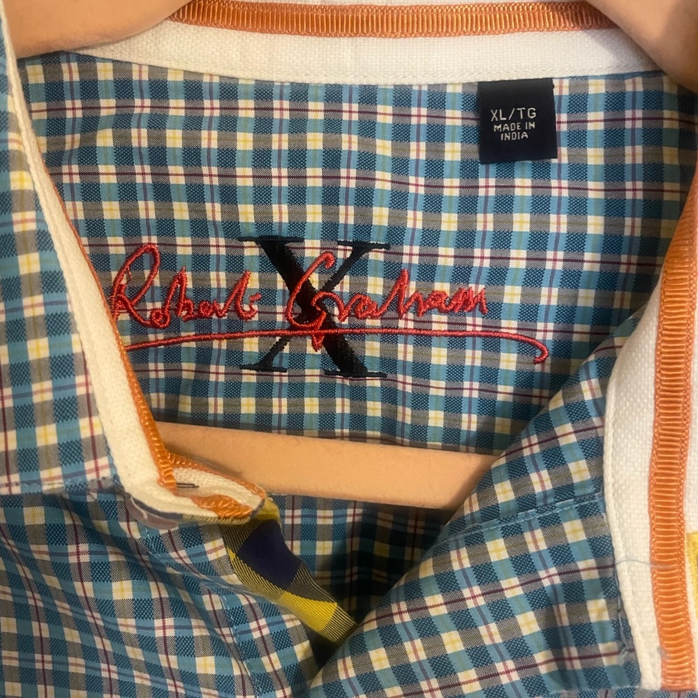 Robert Graham Mixed Patterns Button Down Shirt -Xl - image 6